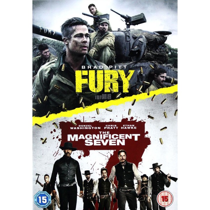 Fury / The Magnificent Seven. (2016) [2DVD]