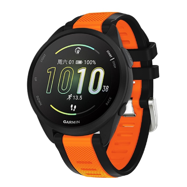 Müller Quick Release szilikon szíj, két szín 20 mm, kompatibilis a Garmin Forerunner 165 245 55 645 okosórával, Venu 2 3 Sq, Vivomove Approach S12 40 42 HUAWEI GT2 GT3 Pro 42mm 43mm, Samsung Active, Black karóra0 szélesség/43mm