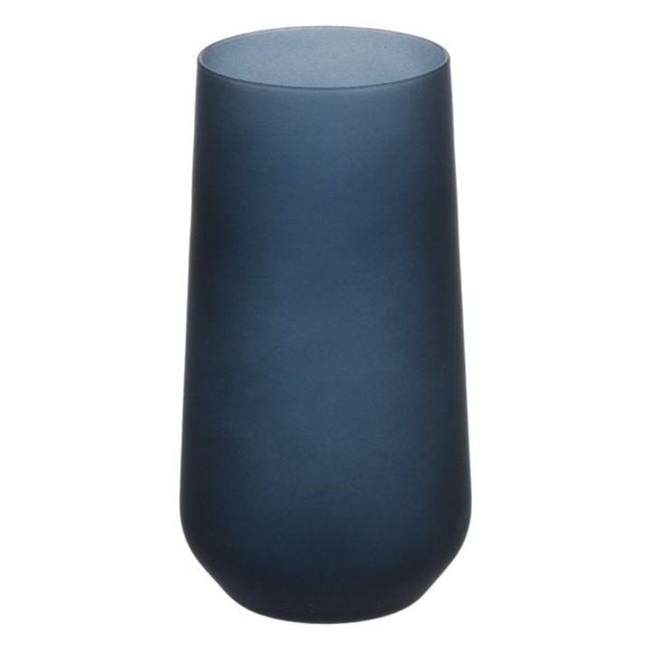 Висока чаша от матово синьо стъкло "Сапфир" 500мл