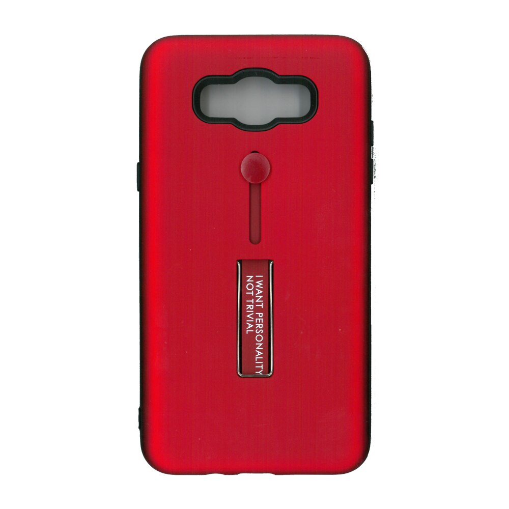 Husa spate EuroCELL antisoc cu suport pentru Galaxy J7 2016 , rosu