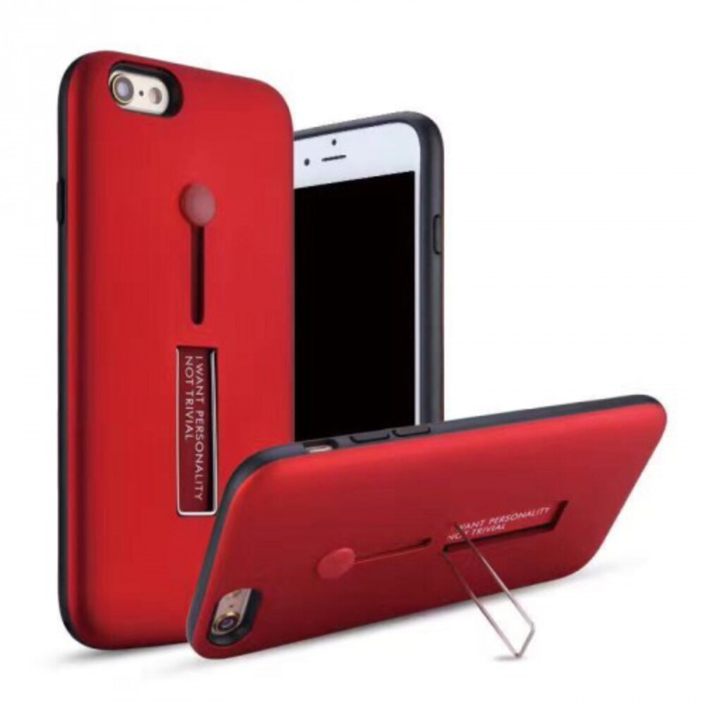 Husa spate EuroCELL antisoc cu suport pentru iPhone 7/8, rosu