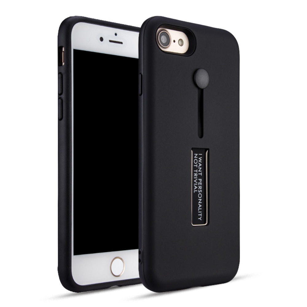 Husa spate EuroCELL antisoc cu suport pentru iPhone 6/6S, negru