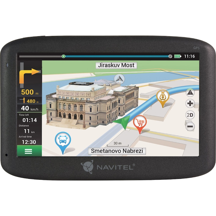 Навигационна система GPS Navitel F300, 5 екран, Карти FULL EU с FM Transmitter, с доживотна актуализация за 45 карти offline