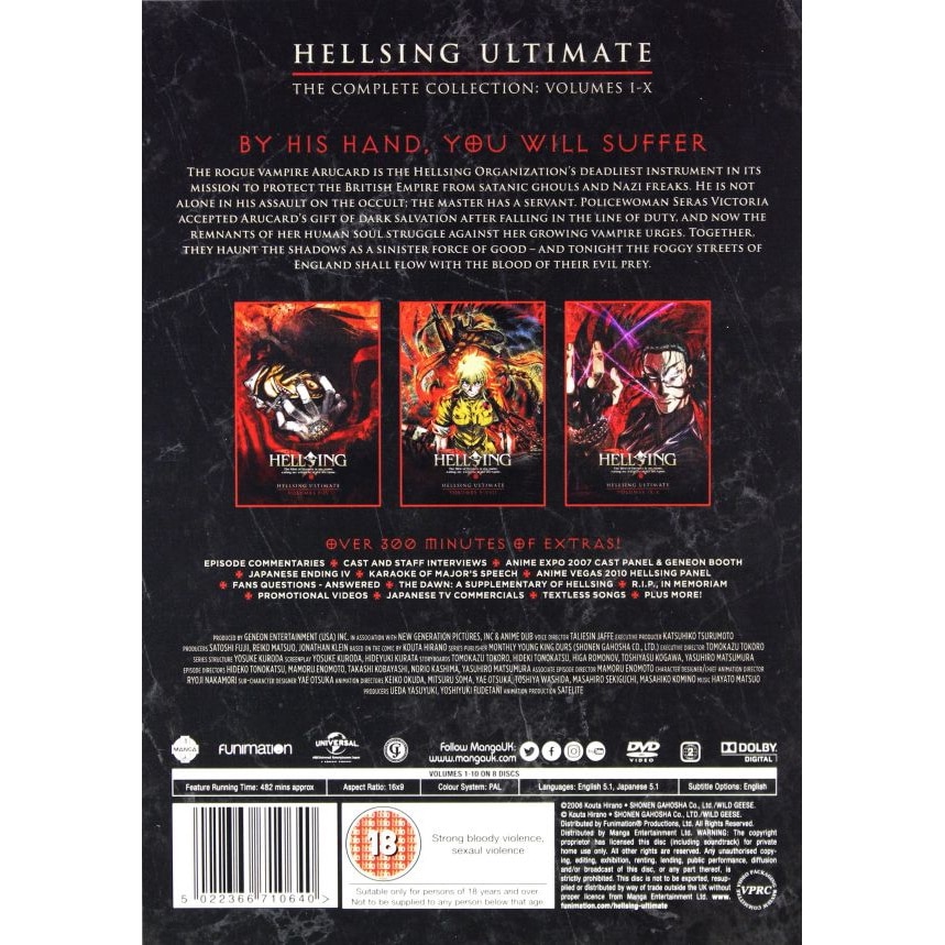Hellsing Ultimate - Volume 1-10 Complete Collection [9DVD] - eMAG.ro