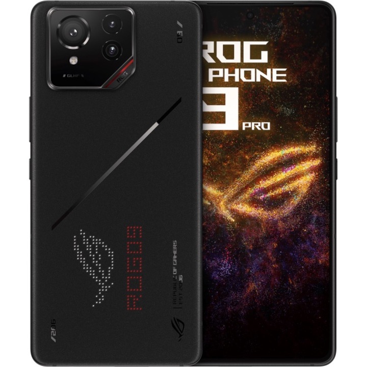 Telefon mobil ASUS ROG Phone 9 Pro Edition, Dual SIM, 512GB, 16GB RAM, 5G, Black (cooler included)