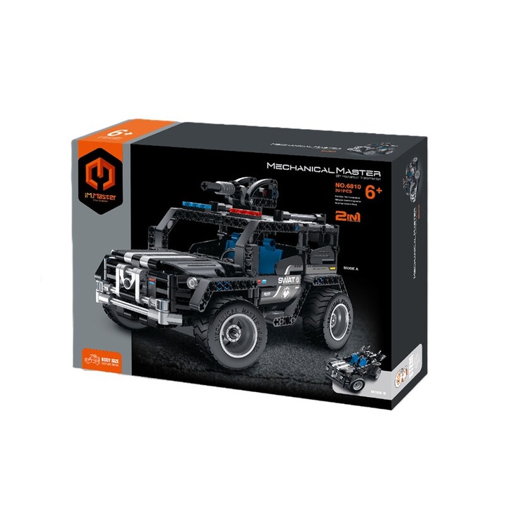 Set de constructie IM.MASTER vehicul SWAT 2w1, 391 piese, multicolor