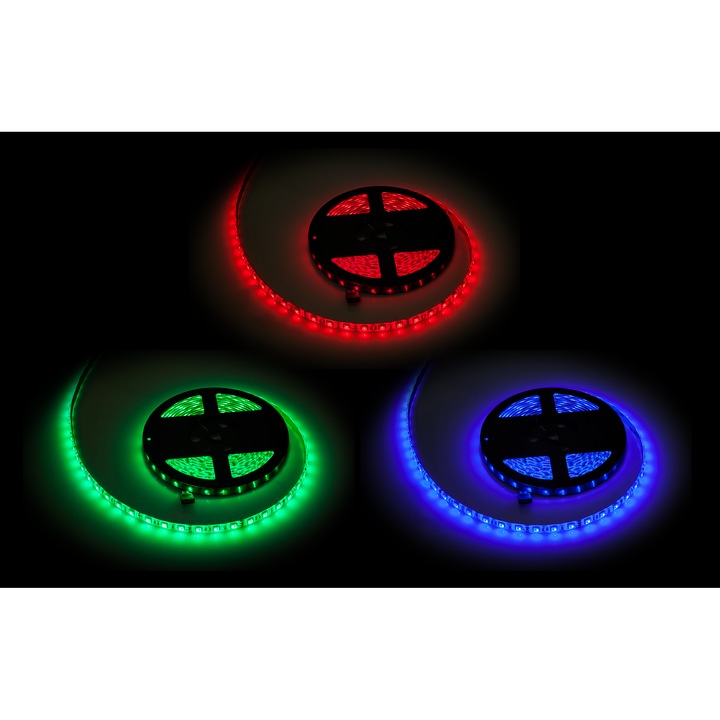 LED лента 5m RGB, 300x5050 SMD, IP65, 12V, 5000x10x4mm