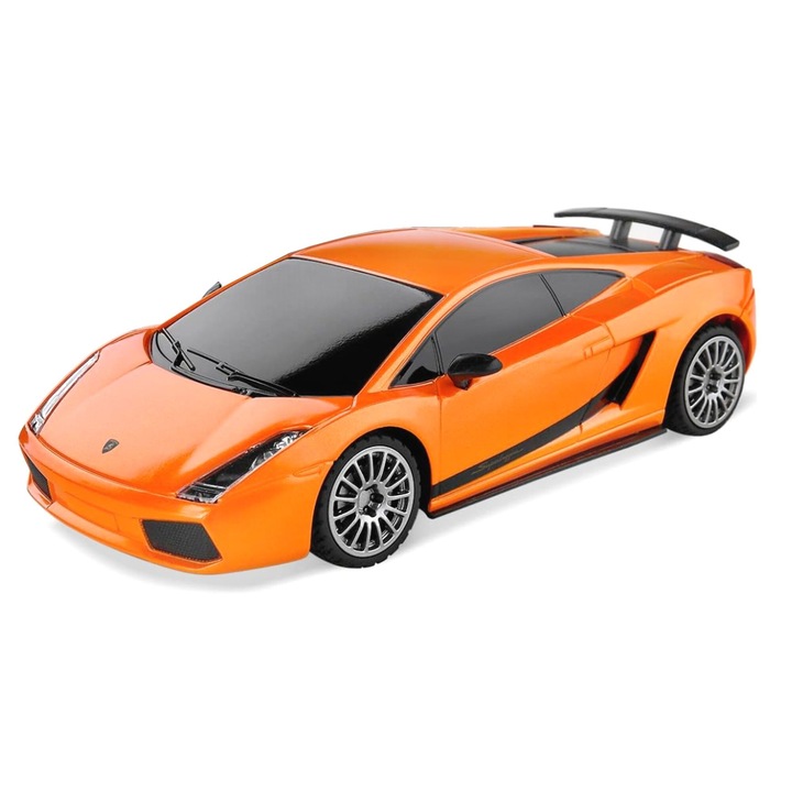 Masinuta Rastar, Lamborghini Superleggera, 1:24, portocalie, 19cm, set cu telecomanda