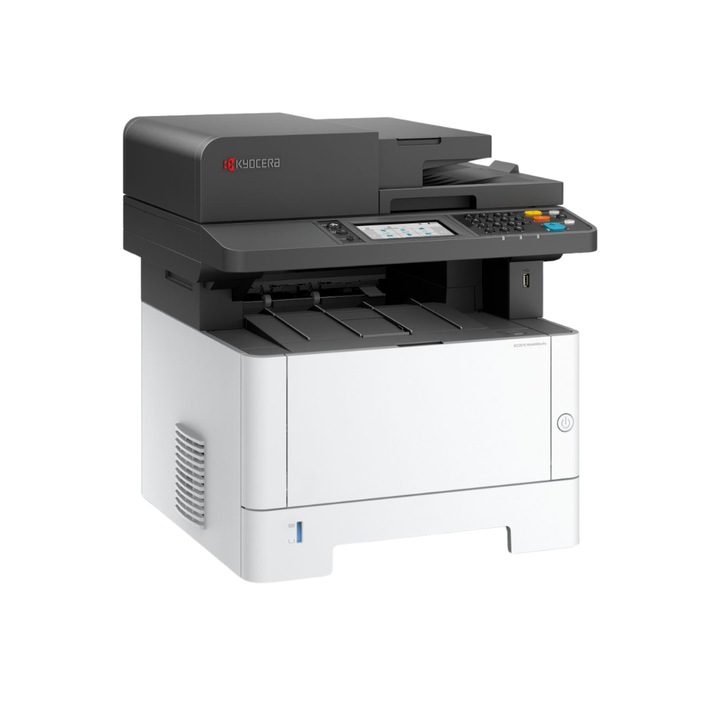 Imprimanta Multifunctional laser monocrom A4 Kyocera ECOSYS MA4000WIFX, 40 ppm, DUAL SCAN ADF, duplex, Wireless, USB, retea, tava hartie frontala 250 coli si tava bypass 100 coli, toner starter 3600 pagini