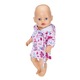 Halat de baie cu gluga pentru papusi 43 cm cu desene marine BABY born