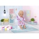 Halat de baie cu gluga pentru papusi 43 cm cu desene marine BABY born