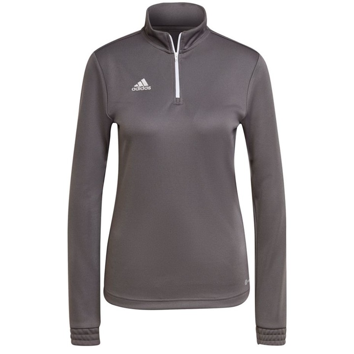 Дамски спортен суитшърт adidas Entrada 22, сив, slim fit, технология Aeroready, полиестер, 2XS INTL