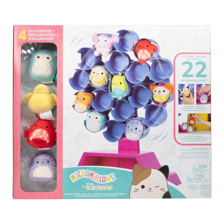 Интерактивна детска играчка MICROMALLOWS, плюшена, многоцветна