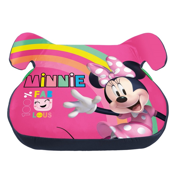 Gyerek autósülés, Minnie, 15-36 kg, 33,5x43x19,5 cm, többszínű
