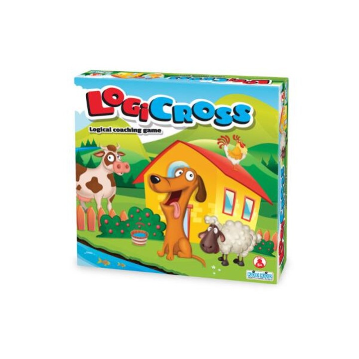 TM Logicross társasjáték, 60 labirintus, 1 játékos, 26,7x26,7x5,2 cm