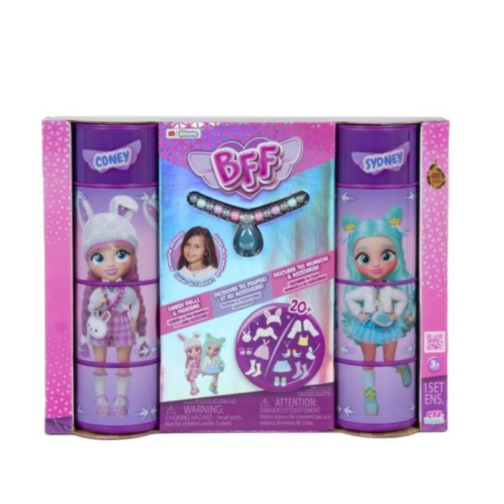 Комплект 2 кукли Cry Babies BFF - Кони и Сидни, 2 фигурки, 35x27x8см