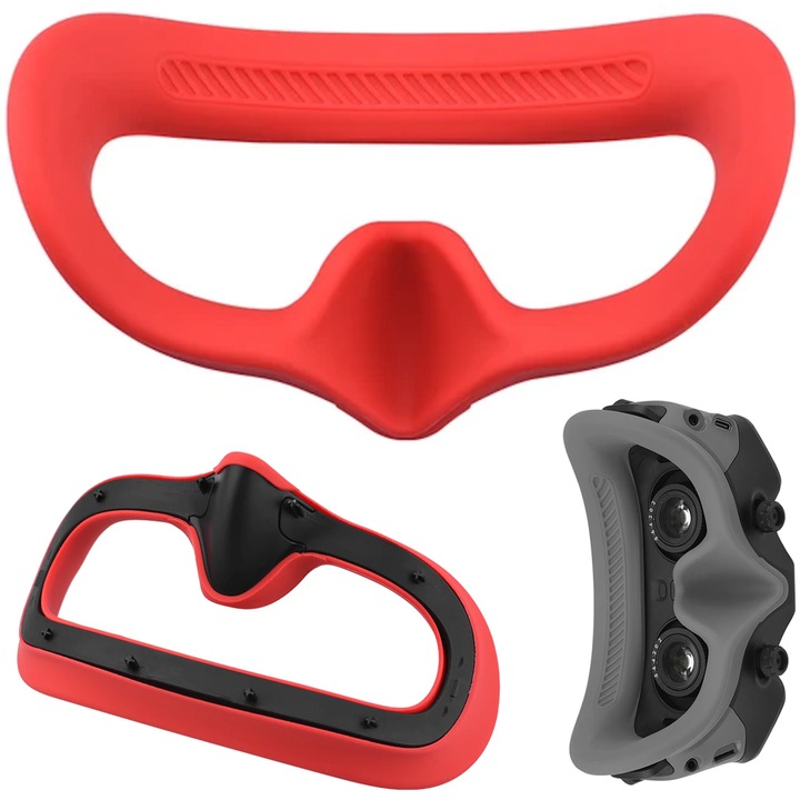 Gumi védőlemez DJI Goggles 2 Avata FPV-hez, piros