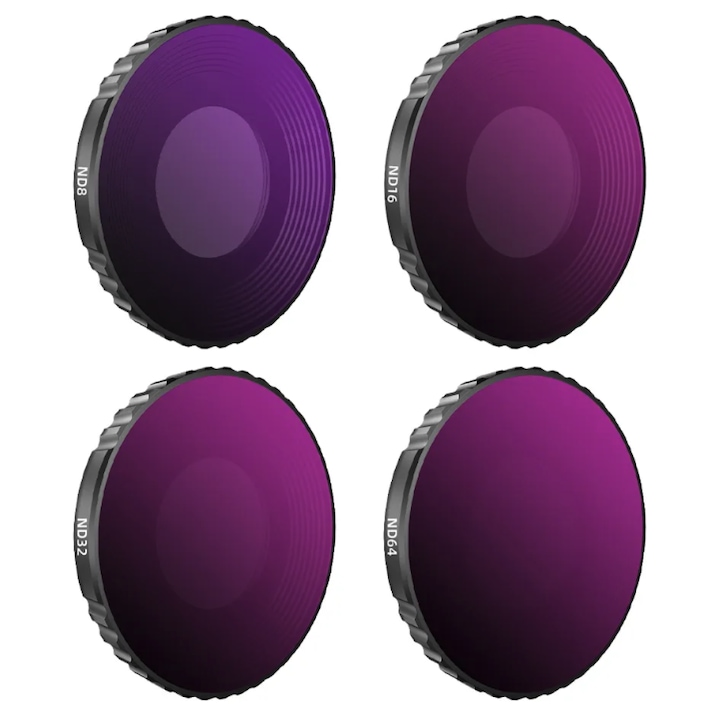 Set 4 filtre ND 4X, BRDRC, pentru DJI Osmo Action 4