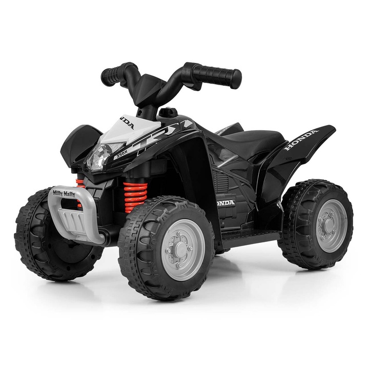ATV electric pentru copii, Milly Mally, Quad HONDA, multicolor, cu baterie, 2.5-3 km/h viteza