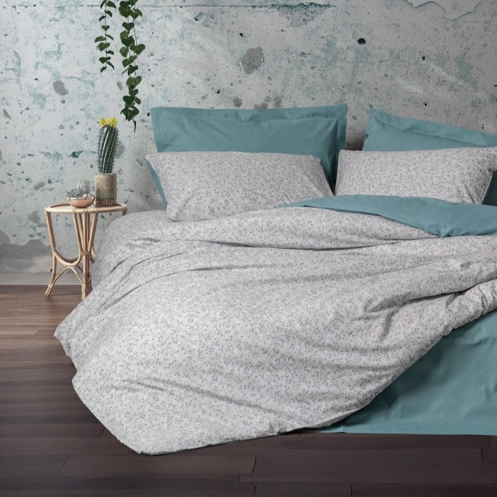 Двоен комплект спално бельо 4 части Cottonbox легло с ластик 160x200 юни 100% памук