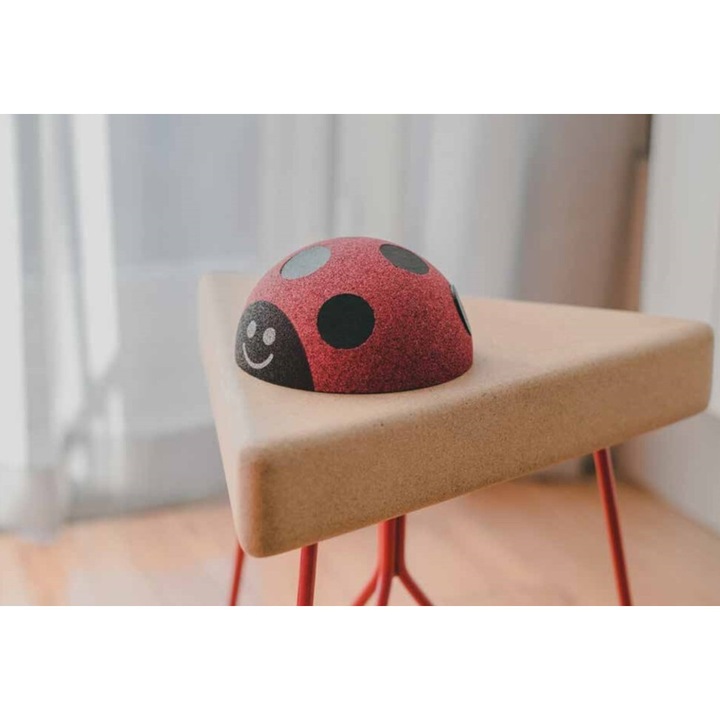 Интерактивна детска играчка, Elou, калинка, корк, хипоалергенна