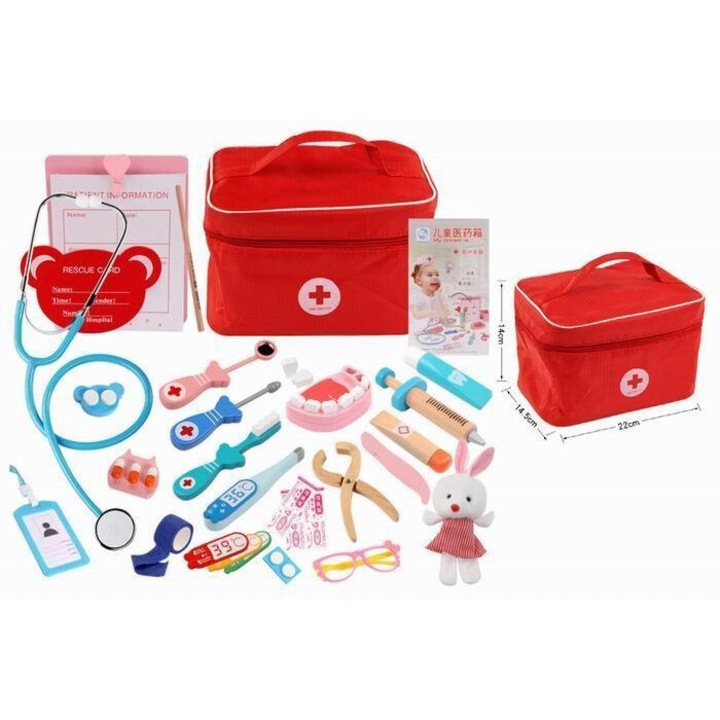 Комплект за игра Доктор, Tres, ND21_109534, дърво, 8783