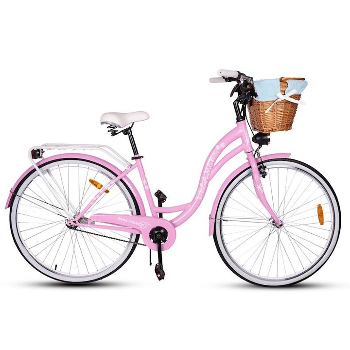 Велосипед MalTrack, модел CITY BIKE 28 SS, розов, колела 28x1.75cm, тегло 15.2kg