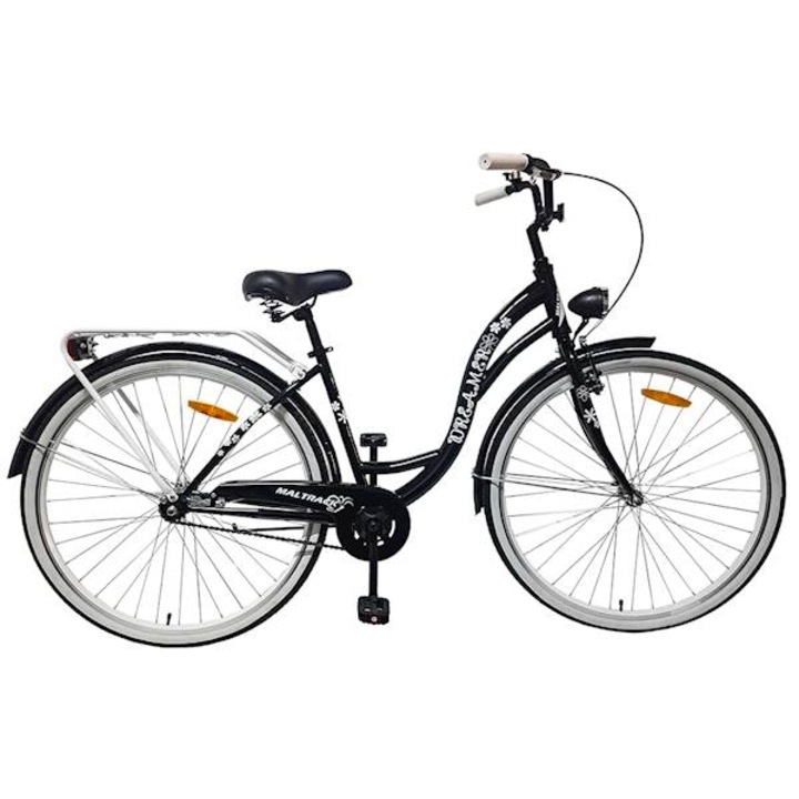 Градски велосипед MalTrack, 28", черен, 18" рамка, 15,2 кг, максимален капацитет 120 кг