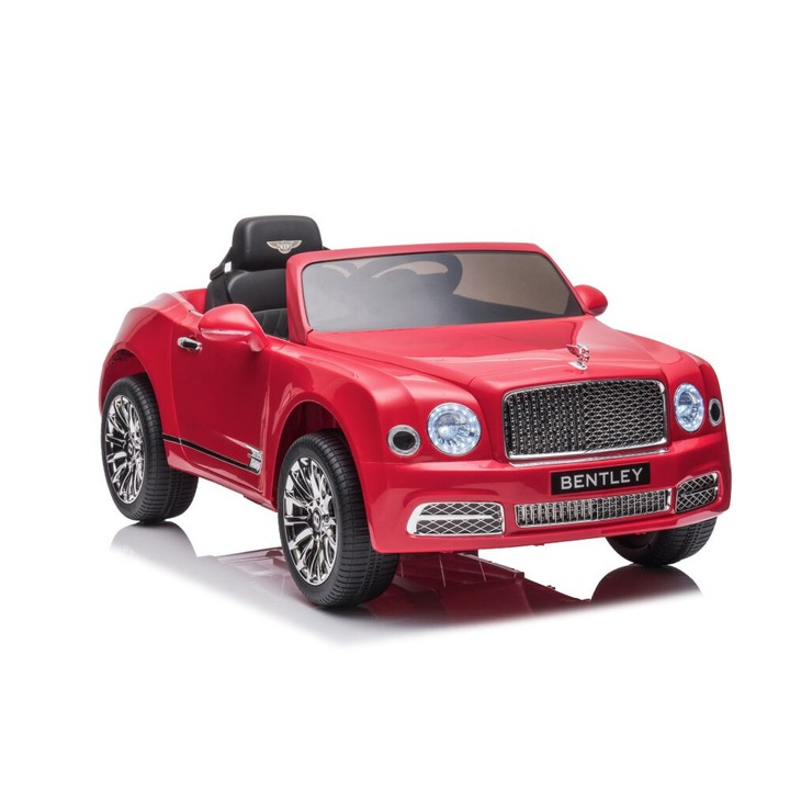 Masinuta pe acumulator Bentley Mulsanne, rosu, 121x60x34cm, set