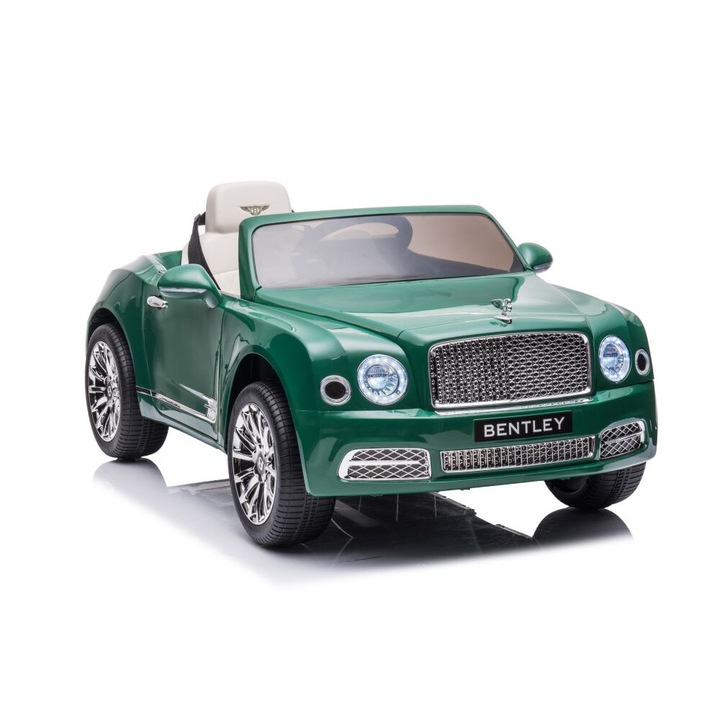 Elektromos autó Bentley Mulsanne, zöld, 121x60x34cm, szett