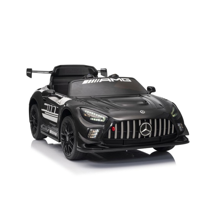 Акумулаторна кола Mercedes AMG GT3, черна, 117x60x29см, комплект