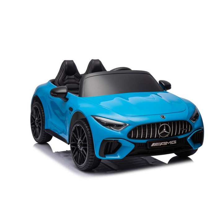 Elektromos autó Mercedes AMG SL63, kék, 128x66x33cm, szett