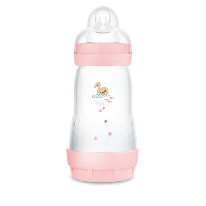 Biberon MAM Perfect Start, 260ml, anti-colic, bio-circular, roz