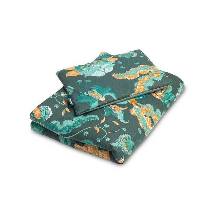 Set lenjerie patut, Sensillo, 35x25cm, 95x75cm, verde