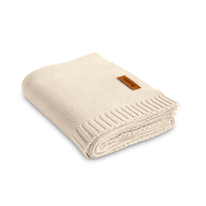 Sensillo takaró, bambusz-pamut, 80x100cm, bézs, könnyen kezelhető