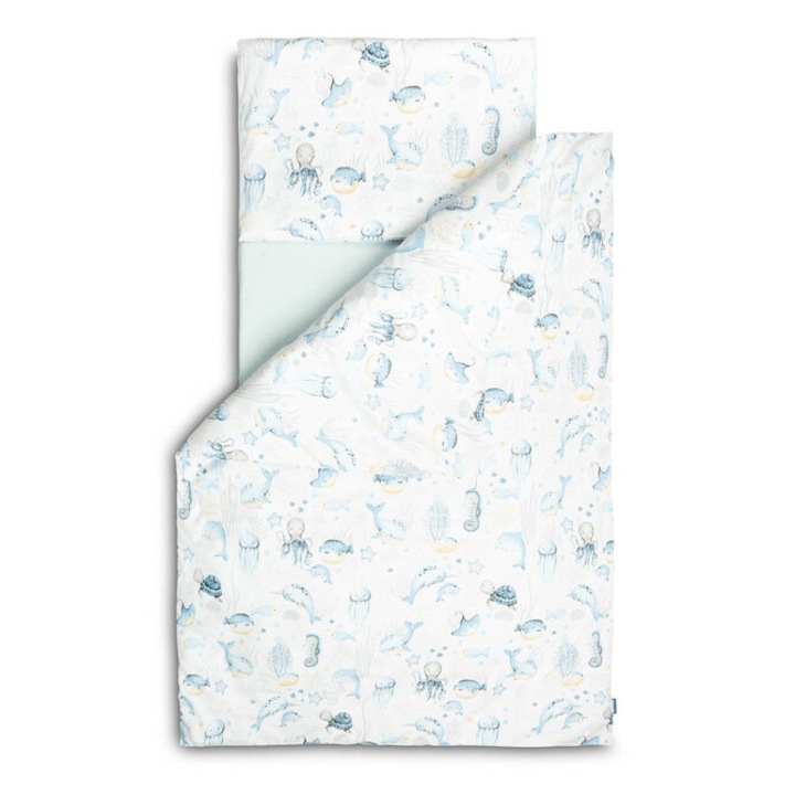 Спален комплект за детско креватче, 3 части, памук, 100x135 см, 120x60 см, 40x60 см