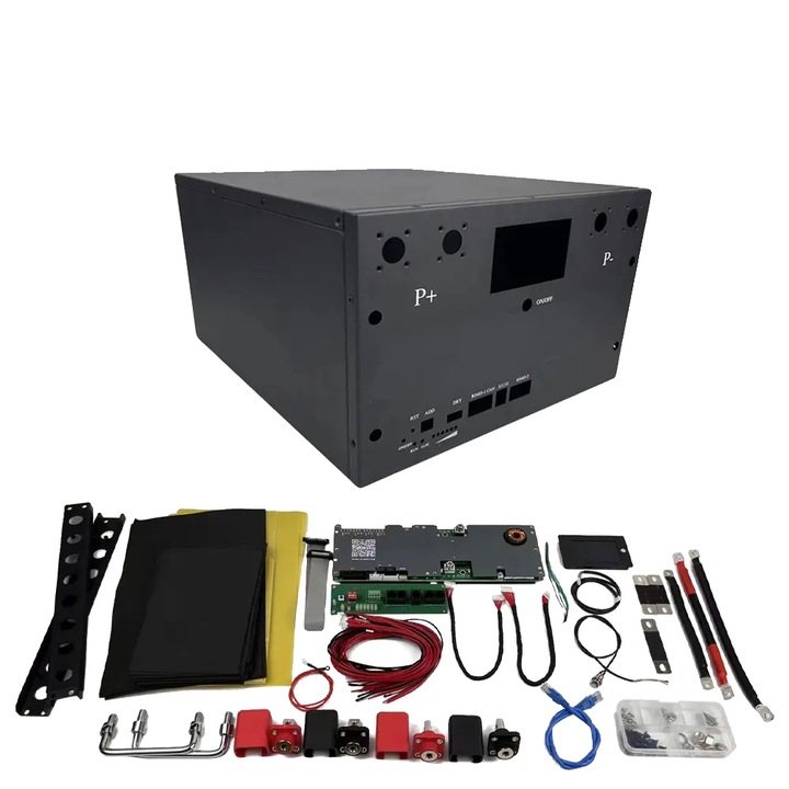 Кутия за LiFePO4 батерия, капацитет 48V 105AH, съвместима с EVE клетки, кутия 48V 105AH