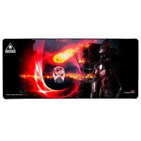 mouse si tastatura pad  mat warrior gaming cauciuc anti-alunecare  negru  rosu imagen 19_0_
0