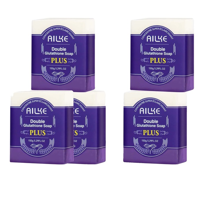 Сапун Ailke, изсветляващ и овлажняващ, аромат на лавандула, 150гр, комплект от 5 бр.