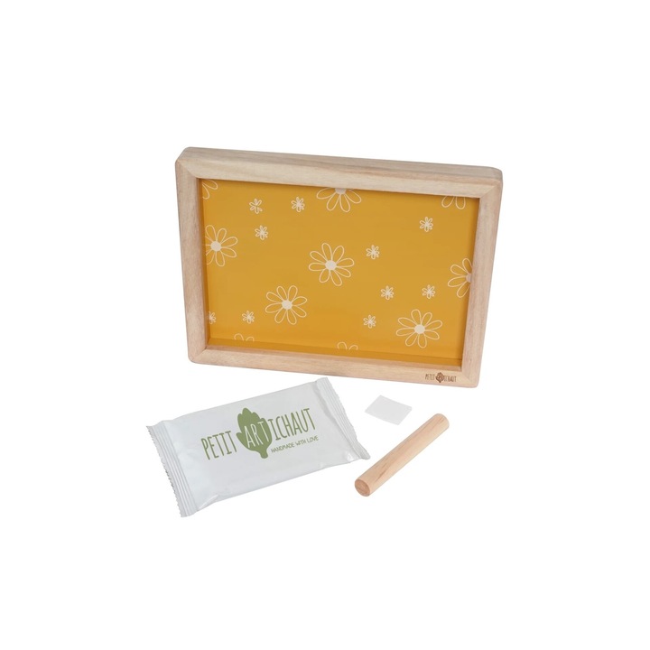 Rama pentru amprente si fotografie Petit Artichaut, galben, set complet