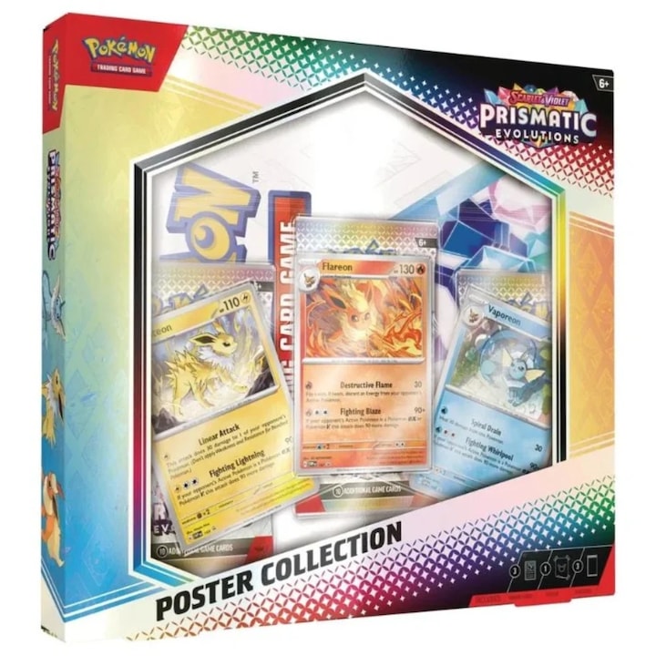 Kiterjesztés Pokemon TCG Konami, SV8.5, Prismatic Evolutions, Poster Collection