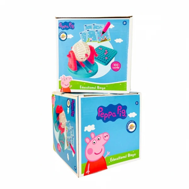 Бинго Peppa Pig, 100 карти, многоцветни, 3 години