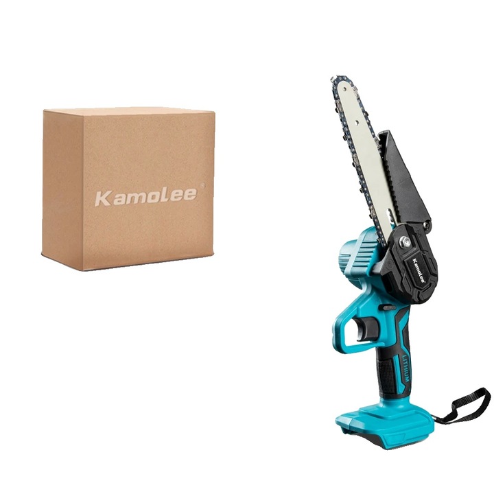 Elektromos láncfűrész, 6 hüvelykes, 6800 ford./perc, kefe nélküli motor, akkumulátor nélkül