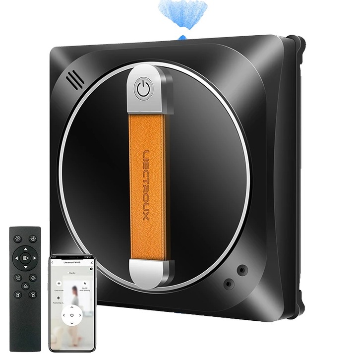 Робот за почистване на прозорци, Liectroux, черен, 3000 Pa