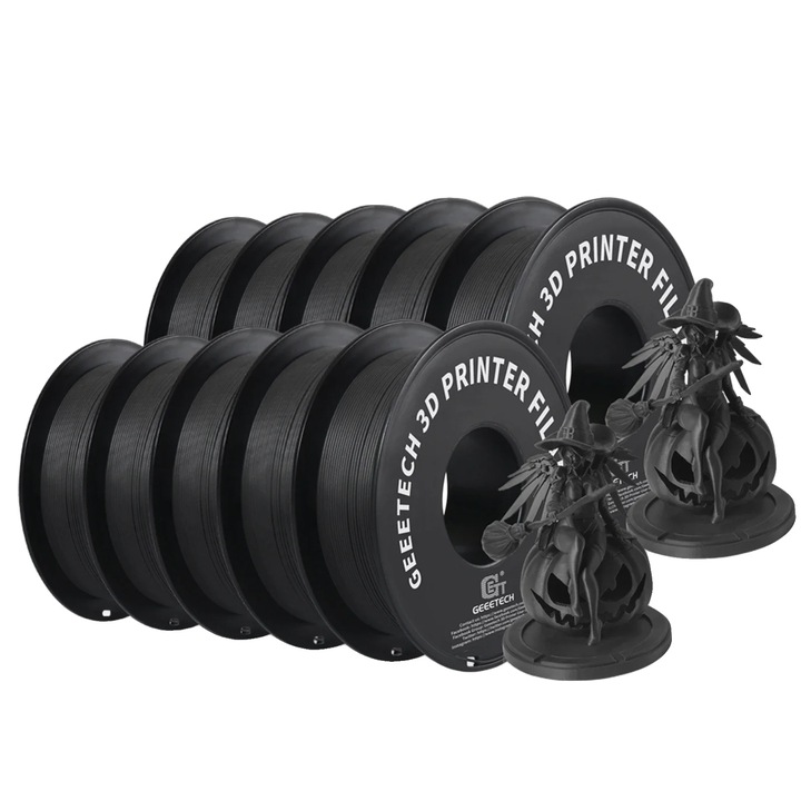 Filament 3D Matte PLA, 10kg, 1.75mm, negru