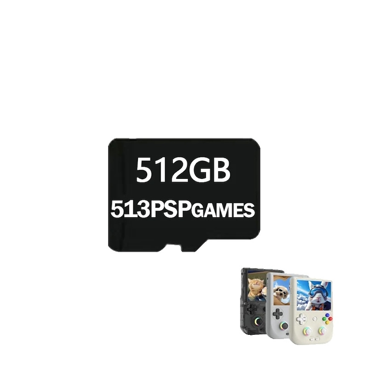 Карта за ретро игри 512GB, 80000 игри, съвместима с ANBERNIC RG406V, 4.0“, резолюция 960x480