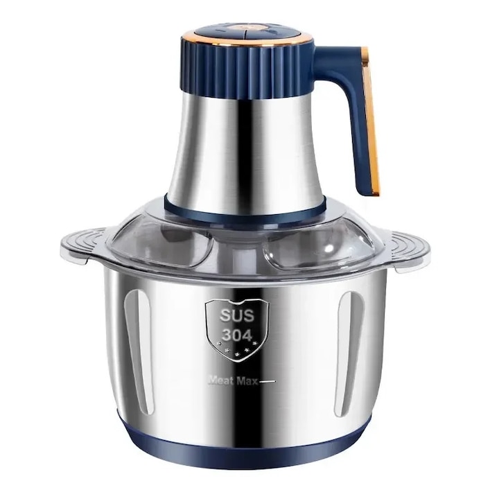 Masina de tocat carne, 500W, 5L, inox, 6 lame, 5 viteze