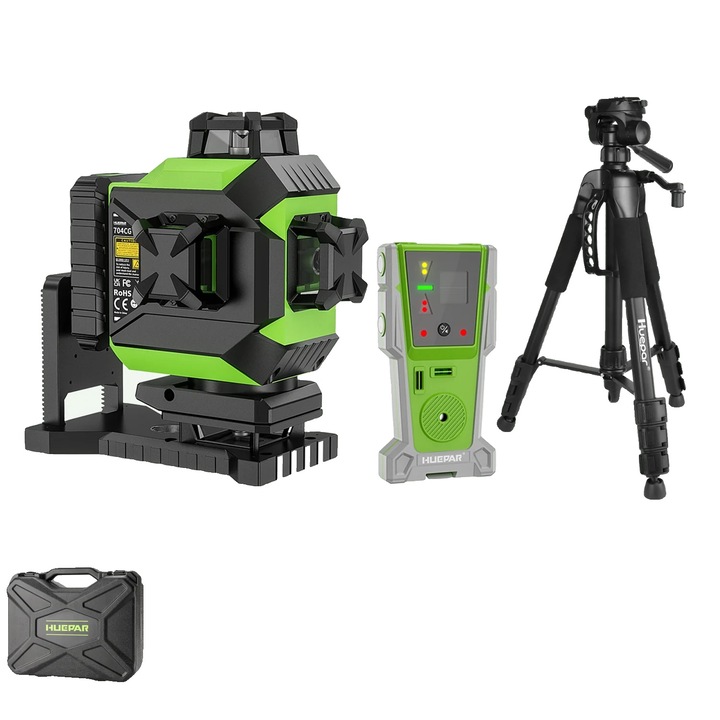 Nivel laser, 4D 16 linii, luminozitate reglabila, fotografie principala SET-3