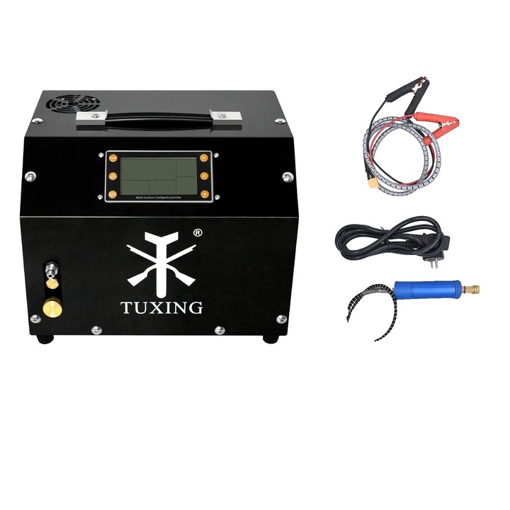 Compresor de aer electric, 300Bar, design cu piston in doua etape, 220V