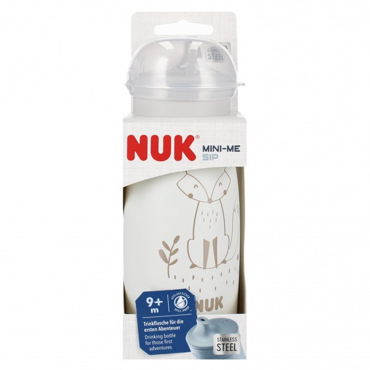 NUK Mini-Me pohár 300ml, szürke, 9 hónapos kortól, 17x7x19cm